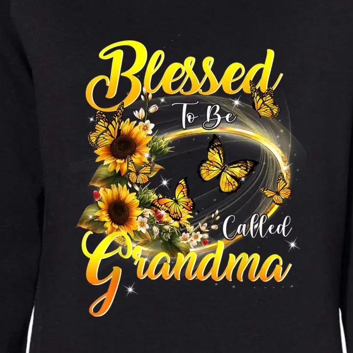 Blessed To Be Called Grandma Tee Sunflower Womens California Wash Sweatshirt