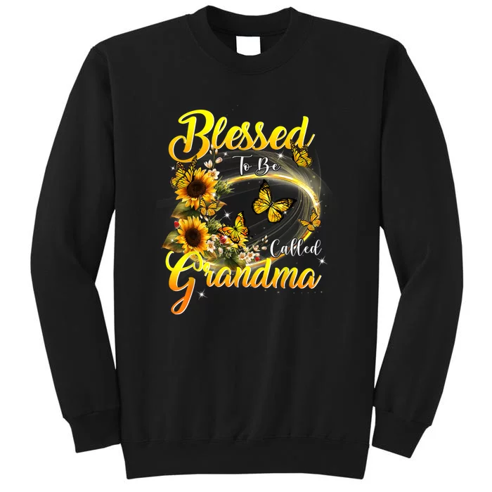 Blessed To Be Called Grandma Tee Sunflower Tall Sweatshirt