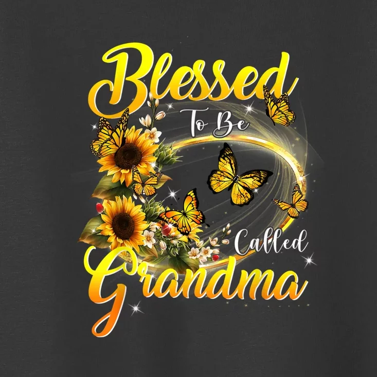 Blessed To Be Called Grandma Tee Sunflower Toddler T-Shirt