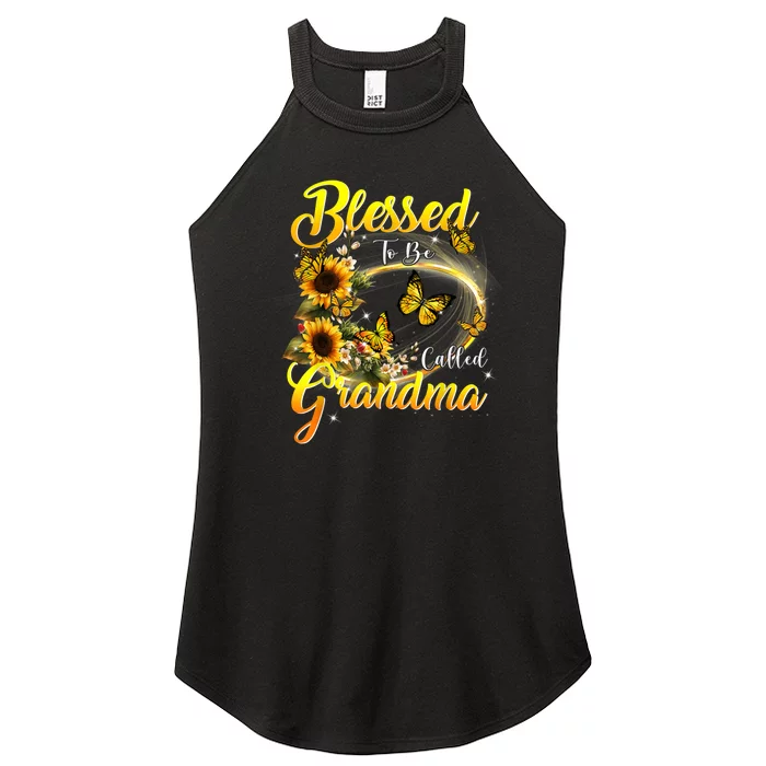 Blessed To Be Called Grandma Tee Sunflower Women’s Perfect Tri Rocker Tank