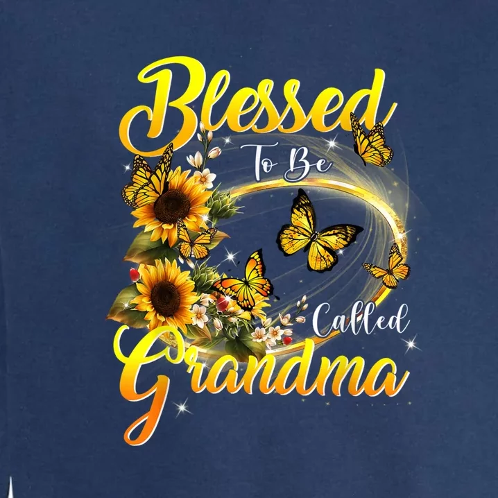 Blessed To Be Called Grandma Tee Sunflower Garment-Dyed Sweatshirt