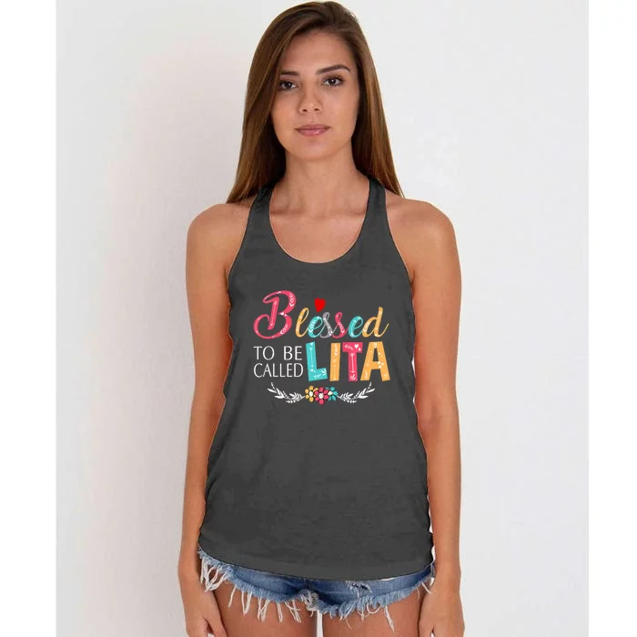 Blessed To Be Called Lita MotherS Day Women's Knotted Racerback Tank