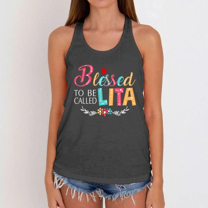 Blessed To Be Called Lita MotherS Day Women's Knotted Racerback Tank