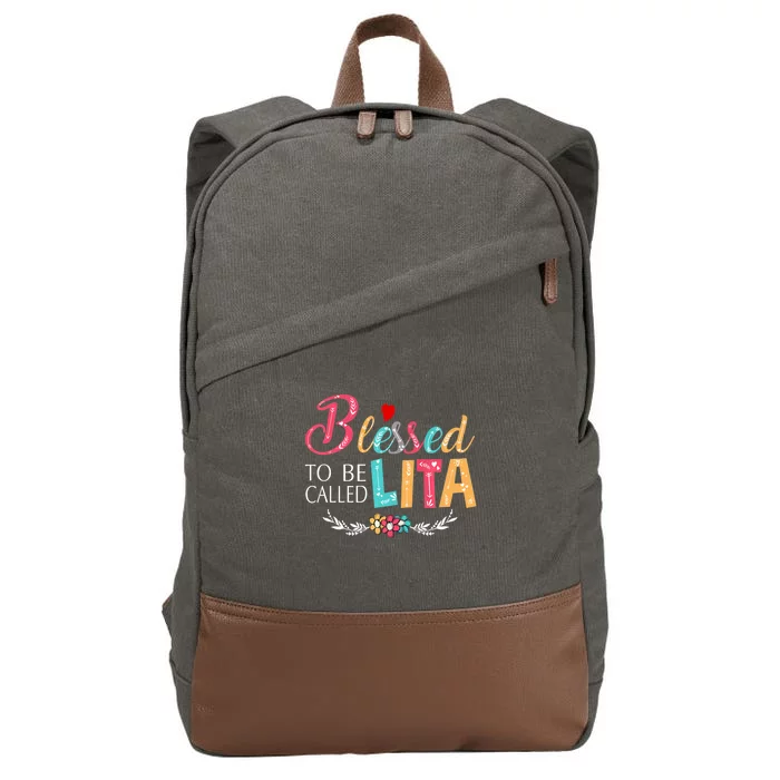 Blessed To Be Called Lita MotherS Day Cotton Canvas Backpack