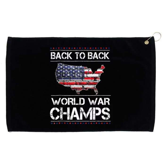 Back To Back Undefeated World War Champs Grommeted Golf Towel