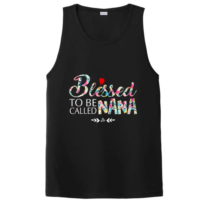 Blessed To Be Called Nana Mothers Day Performance Tank