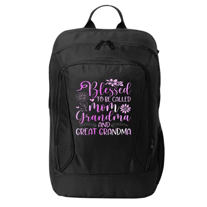 Blessed To Be Called Mom Grandma City Backpack