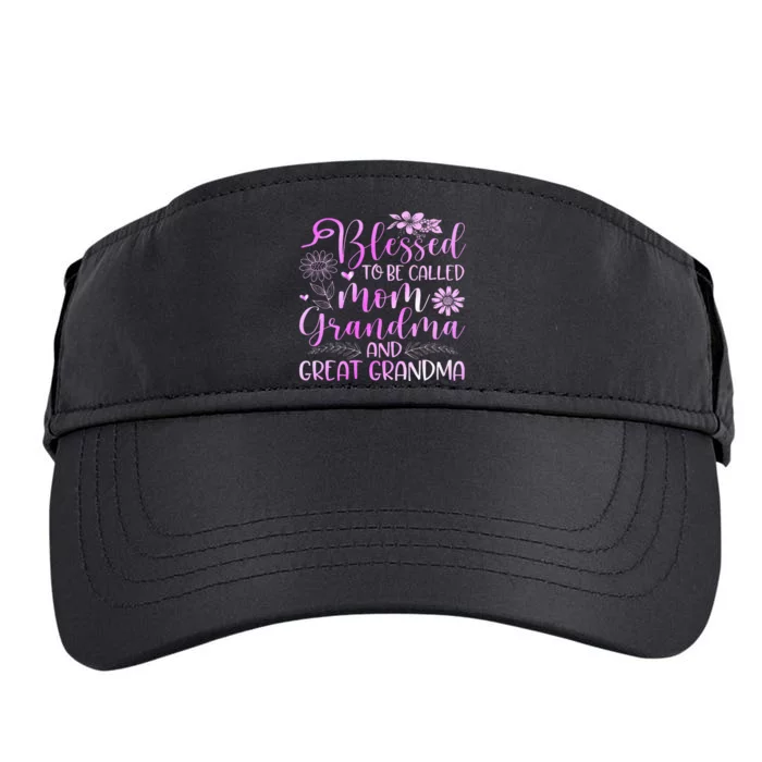 Blessed To Be Called Mom Grandma Adult Drive Performance Visor