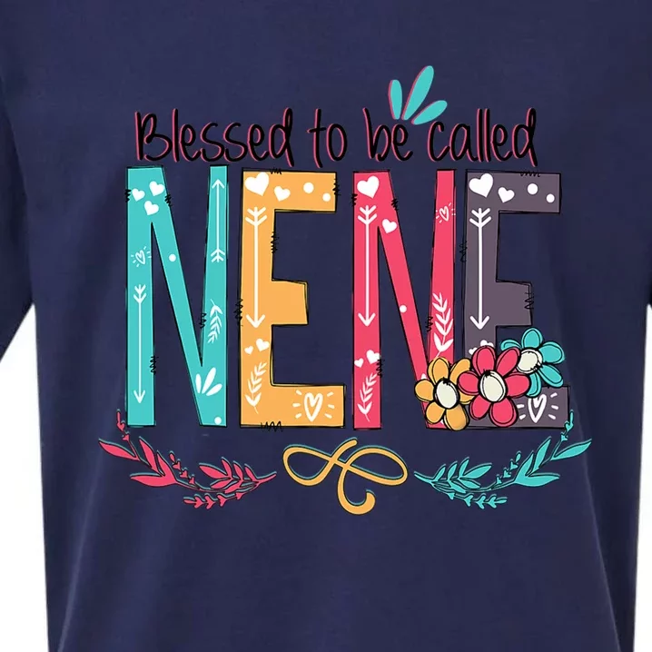 Blessed To Be Called Nene MotherS Day Sueded Cloud Jersey T-Shirt