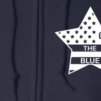 Back The Blue Full Zip Hoodie