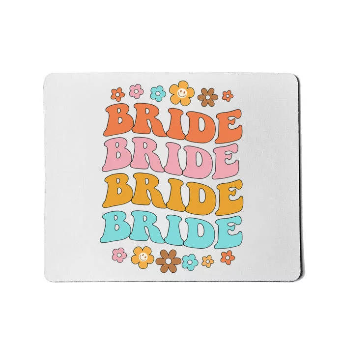 Bride To Be Bridal Shower Groovy Bachelorette Party Matching Mousepad