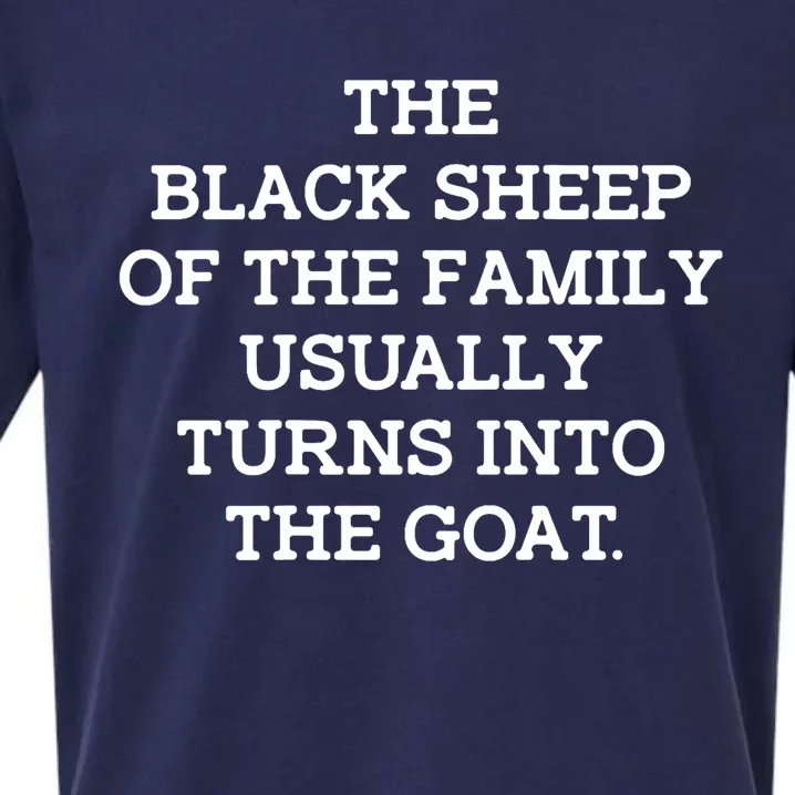 (Back) The Black Of The Family Usually Turns Into Goat Sueded Cloud Jersey T-Shirt