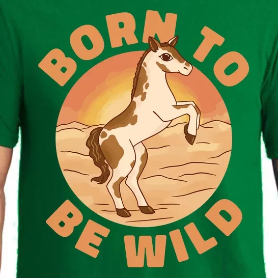 Born To Be Wild Horse Sunset Pajama Set