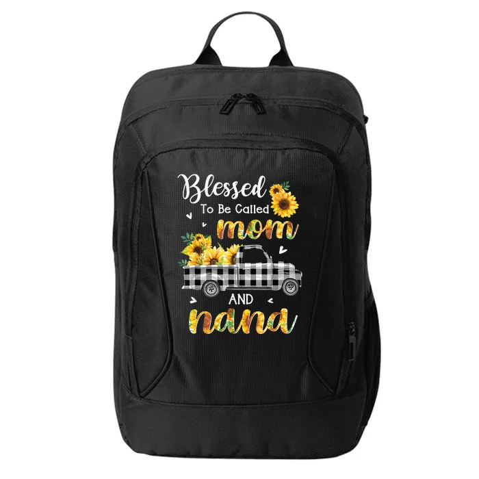 Blessed To Be Called Mom Nana Sunflower Truck Mother's Day City Backpack