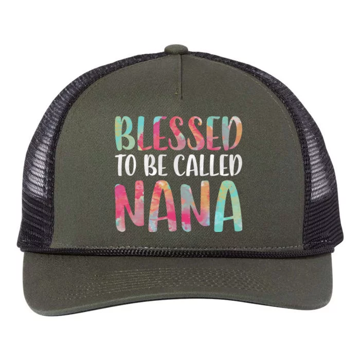 Blessed To Be Called Nana MotherS Day Retro Rope Trucker Hat Cap