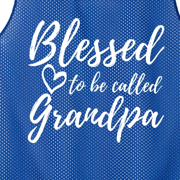 Blessed To Be Called Grandpa Gift Christmas Papa Gift Mesh Reversible Basketball Jersey Tank