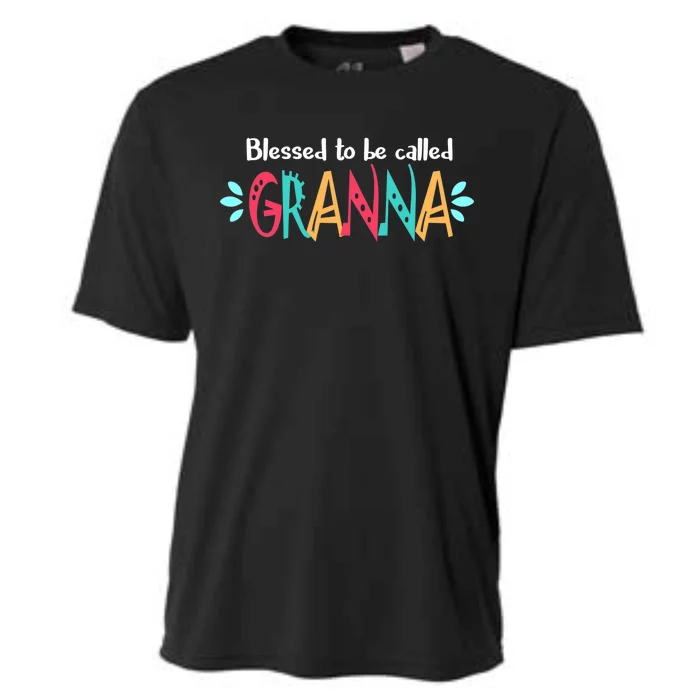 Blessed To Be Called Granna Mothers Day Cooling Performance Crew T-Shirt