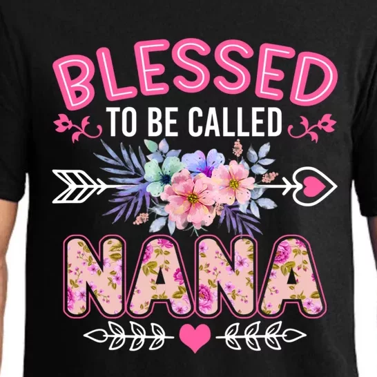 Blessed To Be Called Nana Funny Grandma MotherS Day Pajama Set