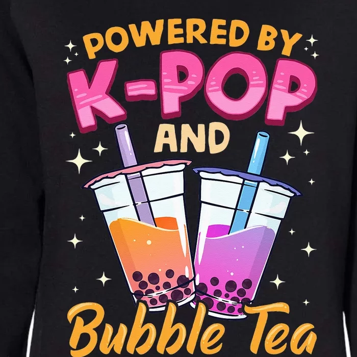 Bubble Tea Boba K POP Music Lover Korean Milk Anime Gift Womens California Wash Sweatshirt