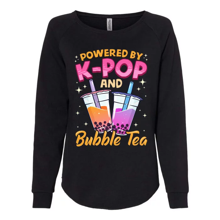 Bubble Tea Boba K POP Music Lover Korean Milk Anime Gift Womens California Wash Sweatshirt