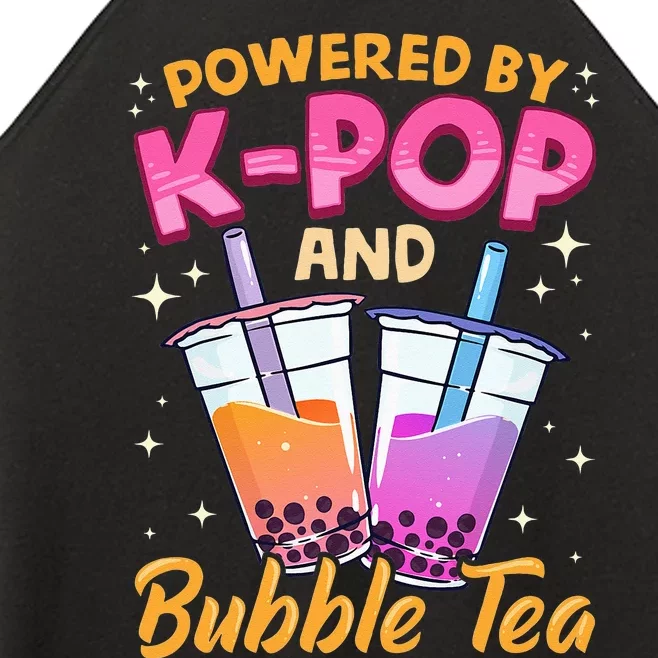 Bubble Tea Boba K POP Music Lover Korean Milk Anime Gift Women’s Perfect Tri Rocker Tank