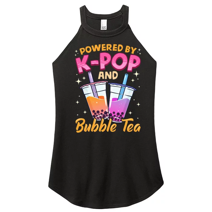 Bubble Tea Boba K POP Music Lover Korean Milk Anime Gift Women’s Perfect Tri Rocker Tank