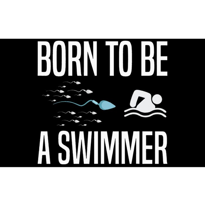 Born To Be A Swimmer Swimming Sport Swimmer Bumper Sticker