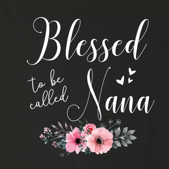 Blessed To Be Nana Women Grandma MotherS Day Christmas Toddler Long Sleeve Shirt