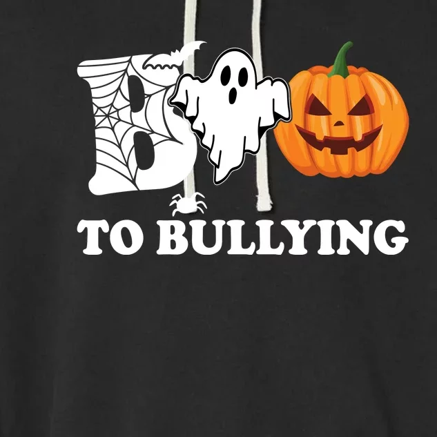 Boo To Bullying Ghost Anti Bully Unity Day Garment-Dyed Fleece Hoodie