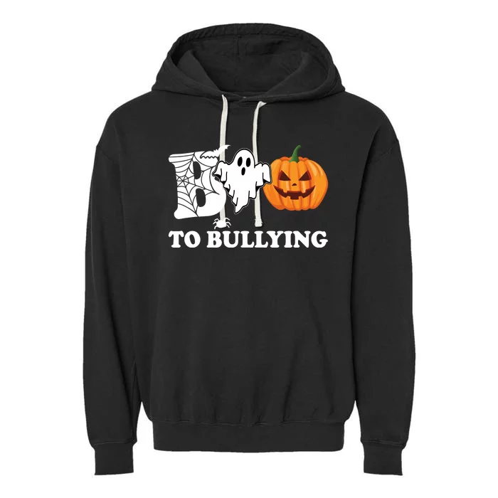 Boo To Bullying Ghost Anti Bully Unity Day Garment-Dyed Fleece Hoodie