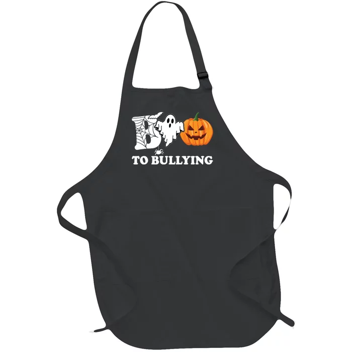 Boo To Bullying Ghost Anti Bully Unity Day Full-Length Apron With Pocket