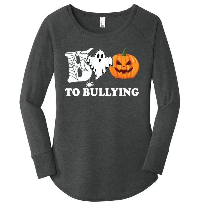 Boo To Bullying Ghost Anti Bully Unity Day Women's Perfect Tri Tunic Long Sleeve Shirt