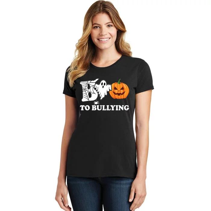 Boo To Bullying Ghost Anti Bully Unity Day Women's T-Shirt