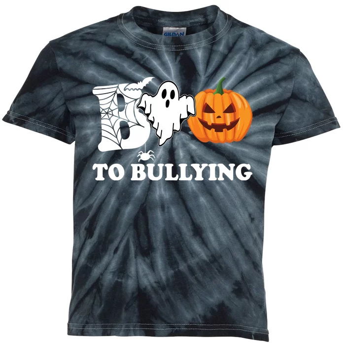 Boo To Bullying Ghost Anti Bully Unity Day Kids Tie-Dye T-Shirt