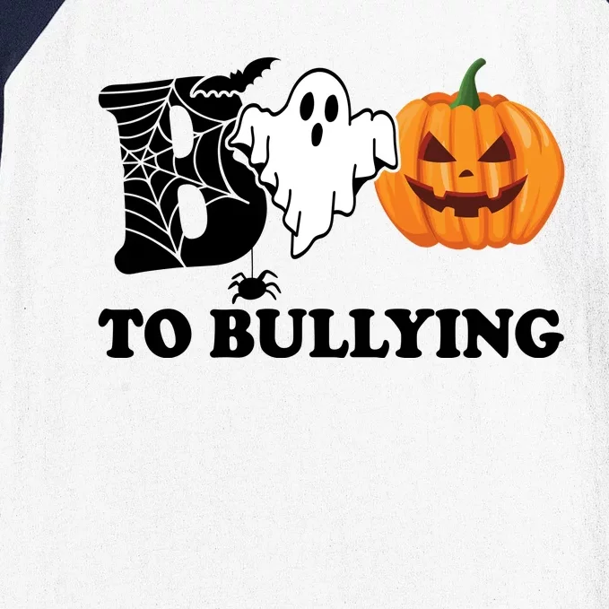 Boo To Bullying Ghost Anti Bully Unity Day Baseball Sleeve Shirt