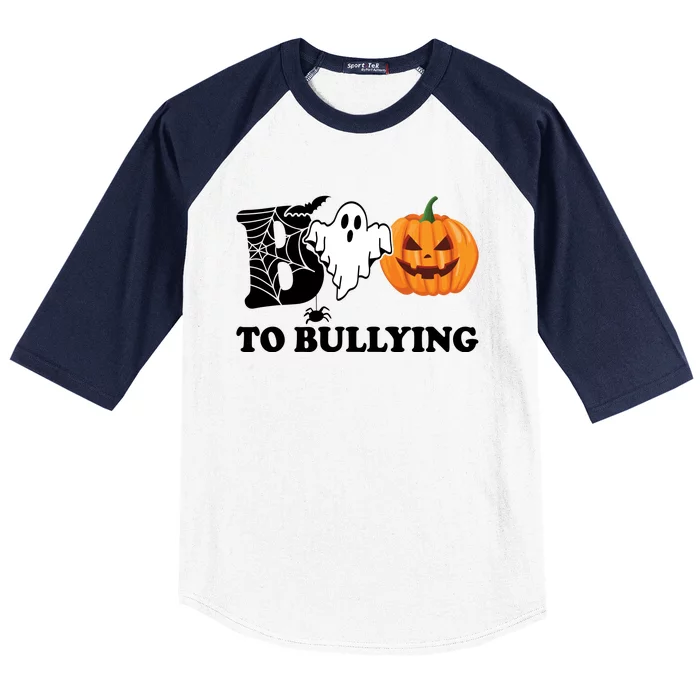 Boo To Bullying Ghost Anti Bully Unity Day Baseball Sleeve Shirt