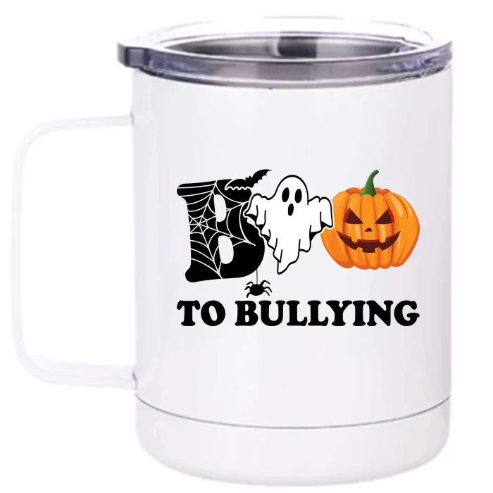 Boo To Bullying Ghost Anti Bully Unity Day Front & Back 12oz Stainless Steel Tumbler Cup