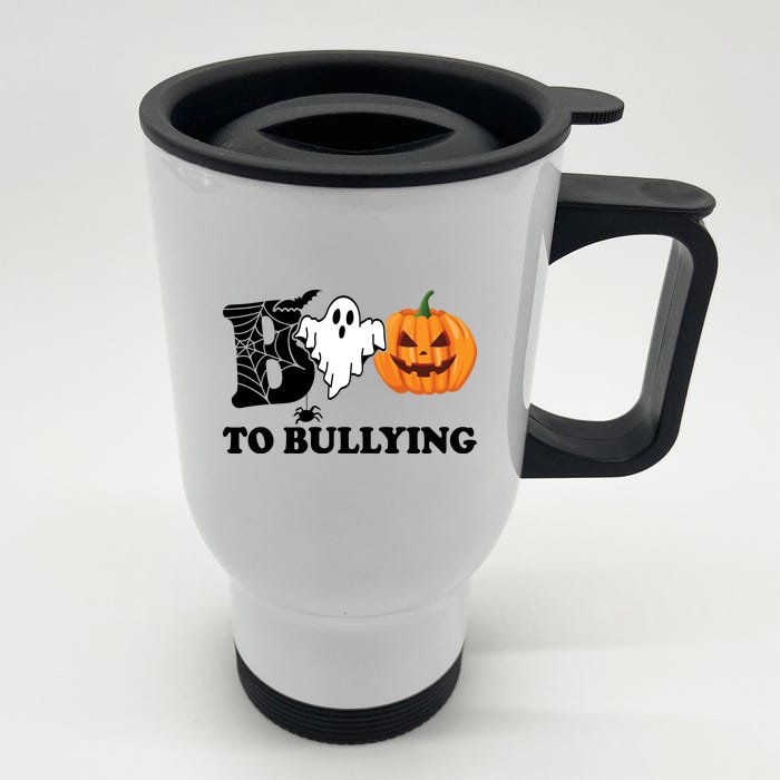 Boo To Bullying Ghost Anti Bully Unity Day Front & Back Stainless Steel Travel Mug