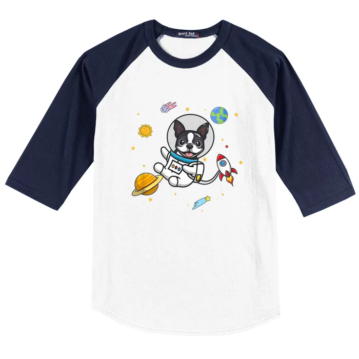 Boston Terrier Baseball Sleeve Shirt