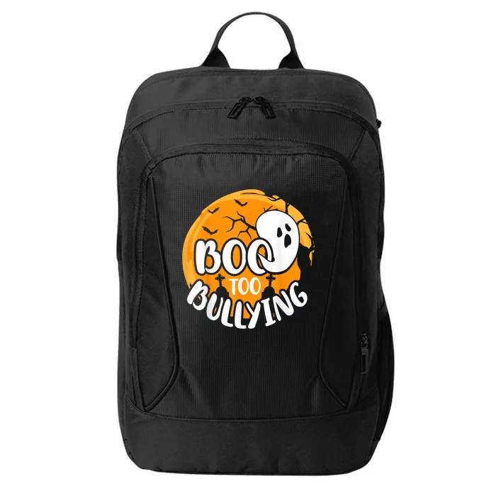 Boo To Bullying Prevention Unity Day Halloween Ghost City Backpack