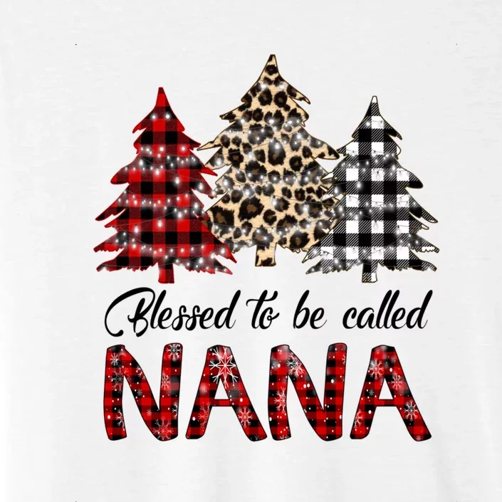 Blessed To Be Called Nana Christmas Pine Tree MotherS Day ChromaSoft Performance T-Shirt