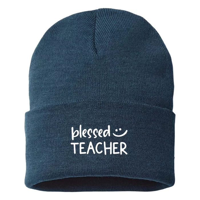 Blessed Teacher Sustainable Knit Beanie