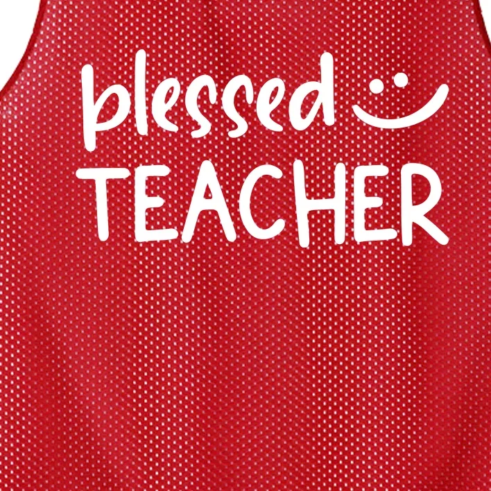 Blessed Teacher Mesh Reversible Basketball Jersey Tank