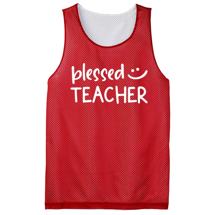 Blessed Teacher Mesh Reversible Basketball Jersey Tank