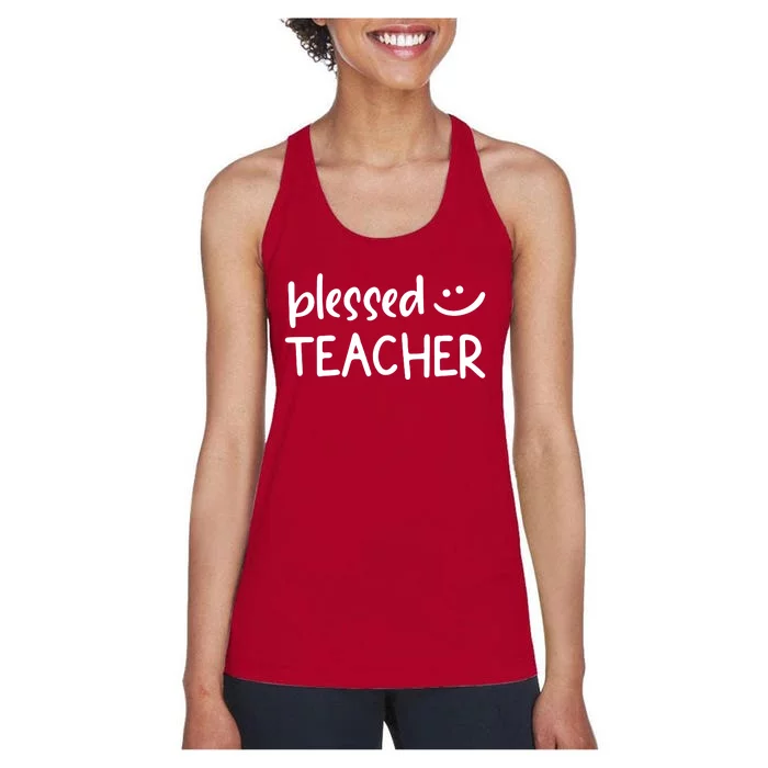 Blessed Teacher Women's Racerback Tank