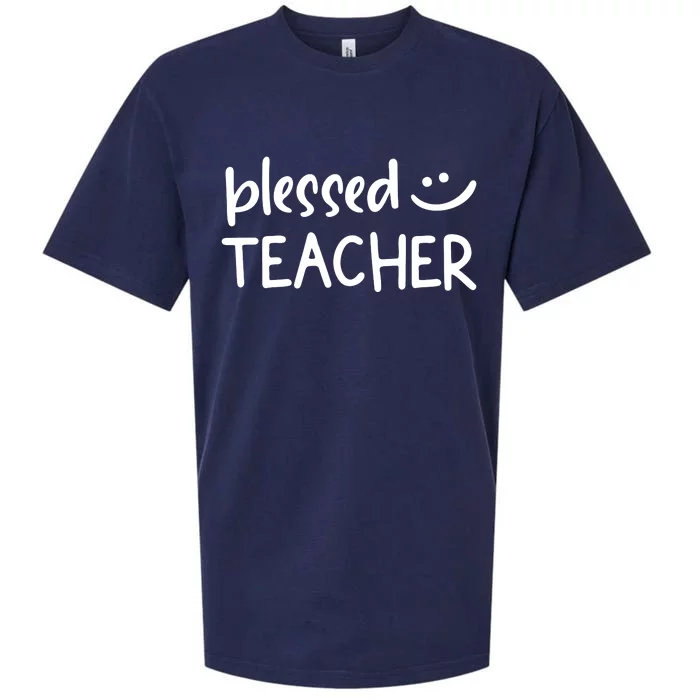 Blessed Teacher Sueded Cloud Jersey T-Shirt