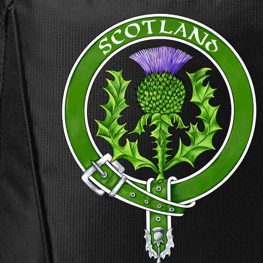 Belted Thistle Badge Of Scotland City Backpack