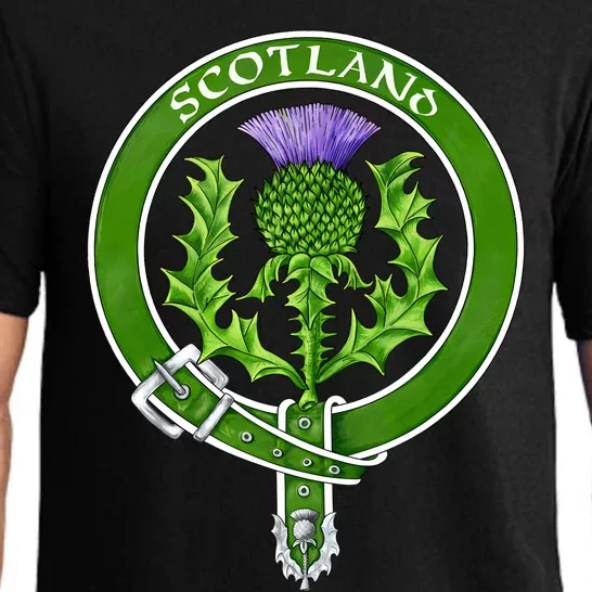 Belted Thistle Badge Of Scotland Pajama Set