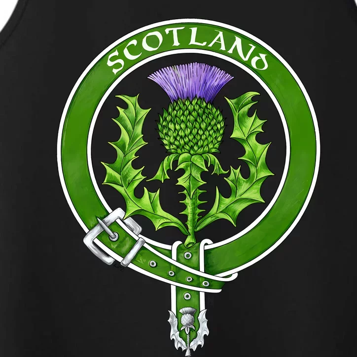 Belted Thistle Badge Of Scotland Performance Tank