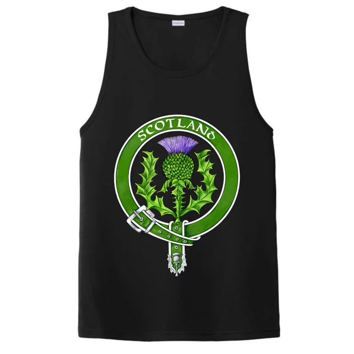 Belted Thistle Badge Of Scotland Performance Tank